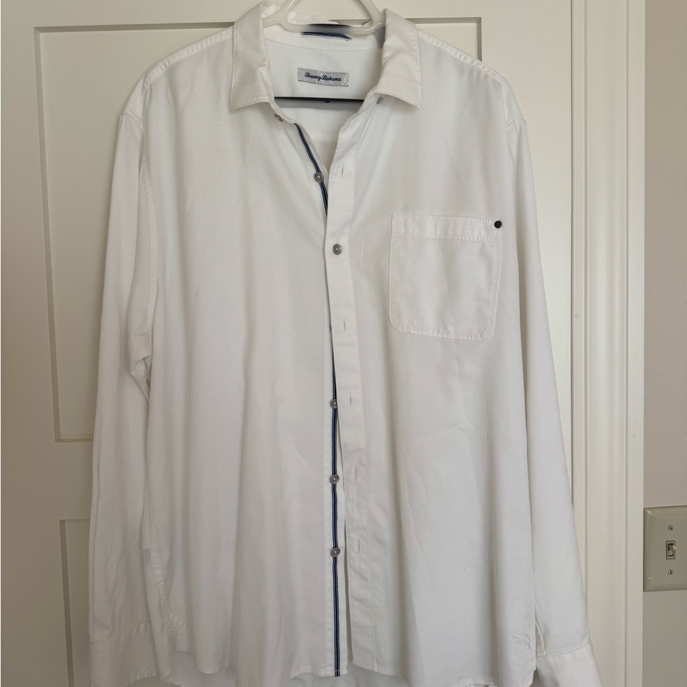 Tommy Bahama White Casual Button-Down Shirt